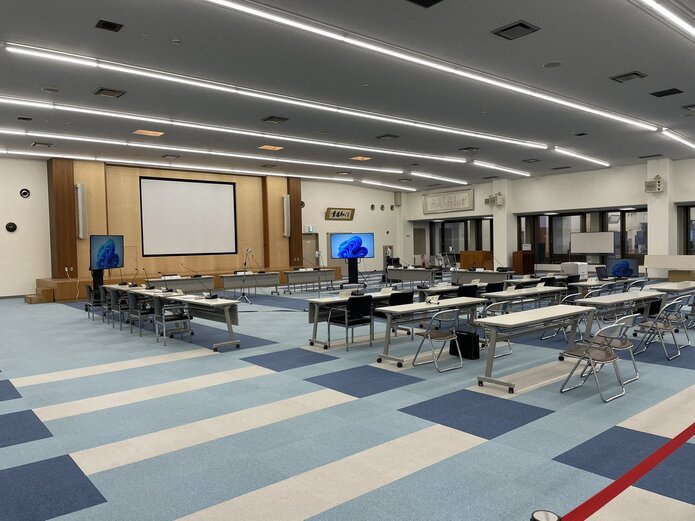 会場となった奈良市役所正庁 会場となった奈良市役所正庁